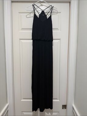 Papermoon Black Strappy Maxi Dress with Blouson Bodice